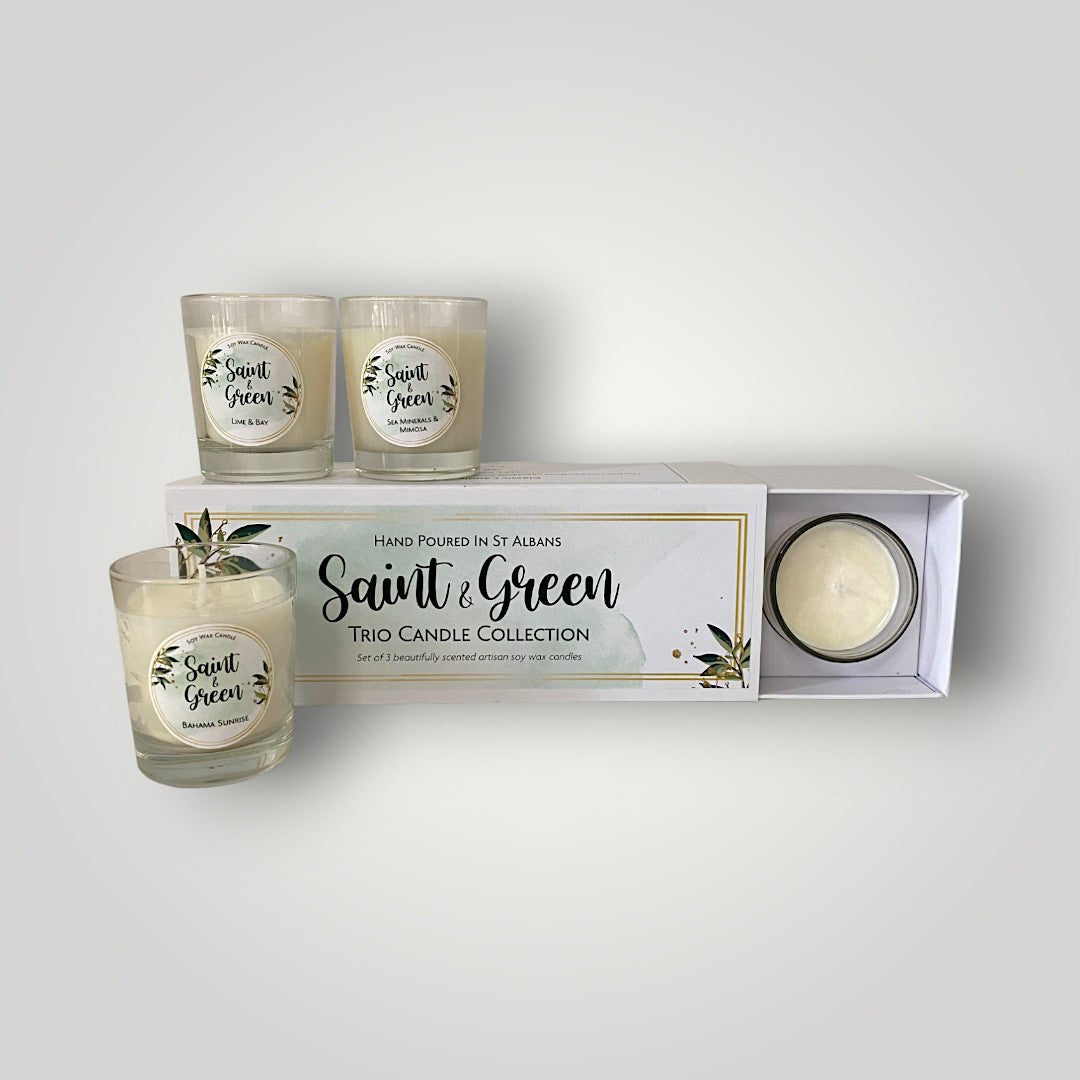 Trio Soy Wax Candle Box- Seasonal Autumn