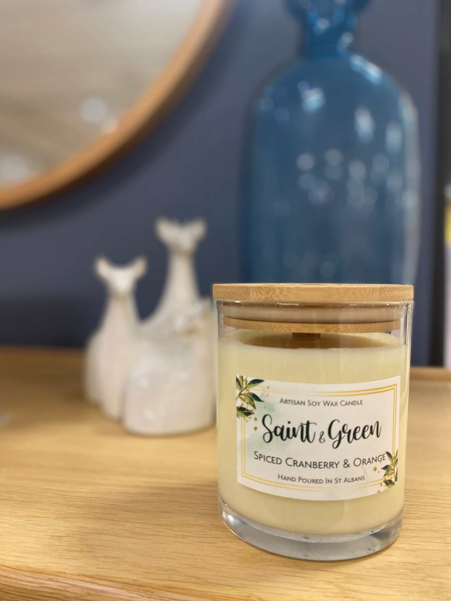 Spiced Cranberry & Orange Soy Wax Candle