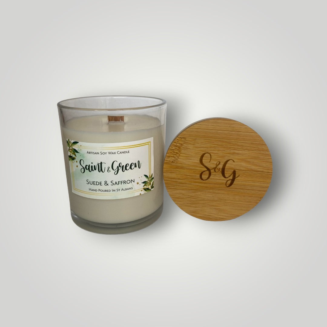 Suede & Saffron Soy Wax Candle