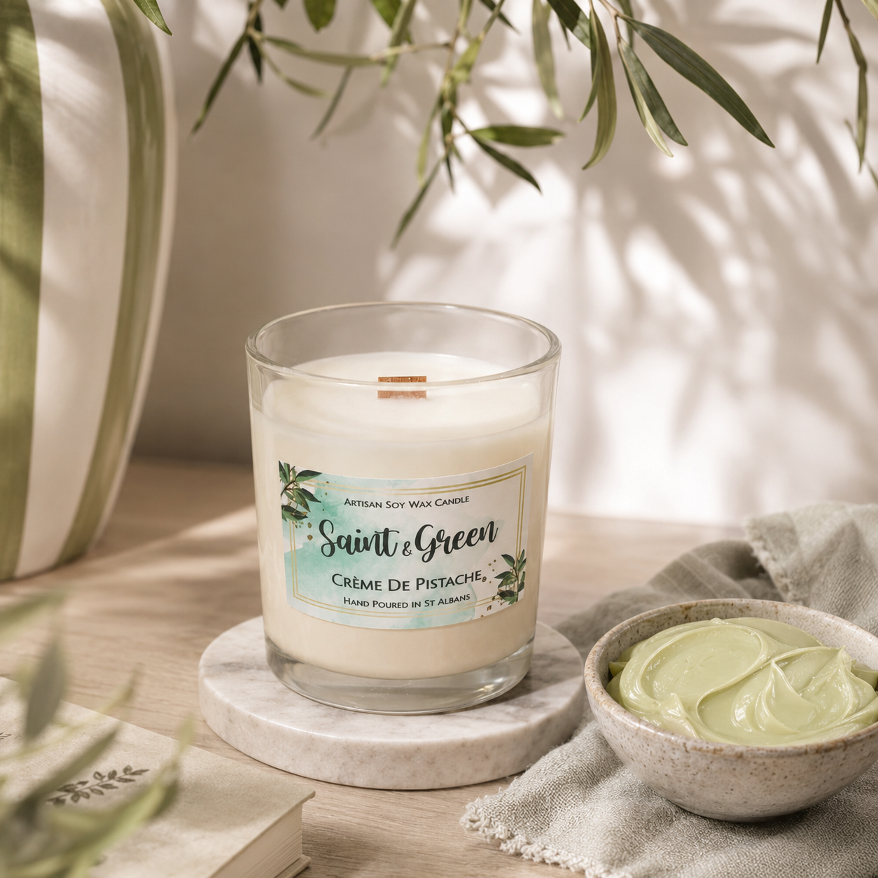 Creme de Pistache Soy Wax Candle